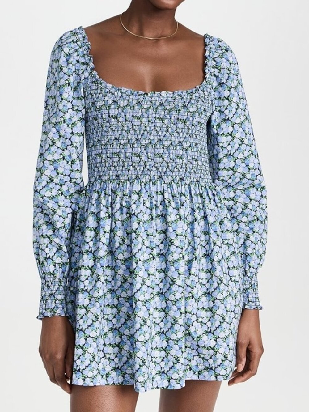 Hill House The Norah Nap Dress in Blue Pansy Size Small NWT